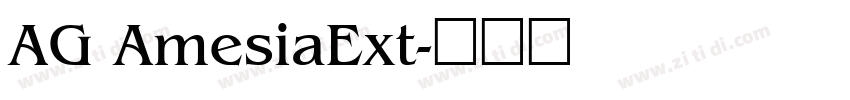 AG AmesiaExt字体转换